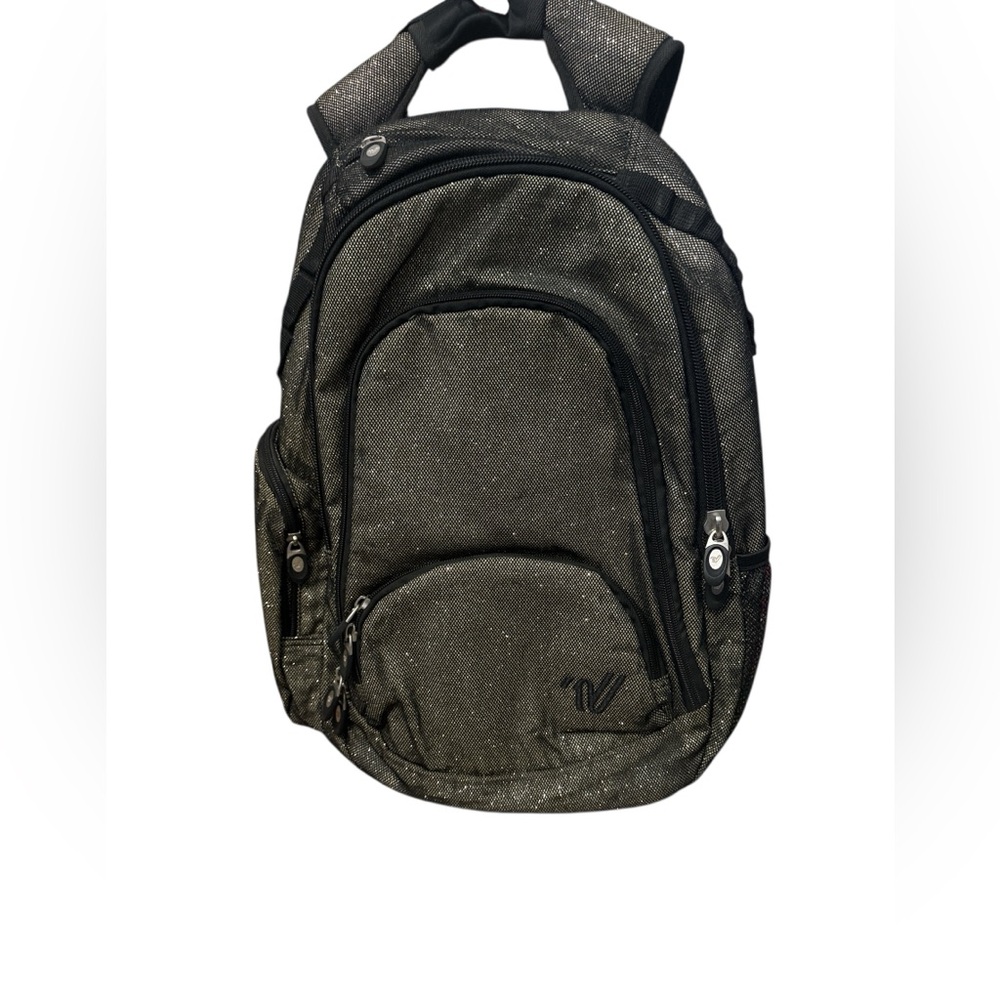 Varsity Black Backpack